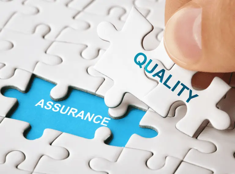 Puzzle with Quality and Assurance.